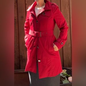 Michael Kors Red Trench Coat